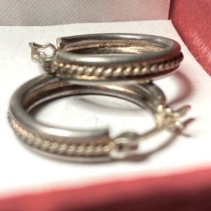 Sterling silver earrings hoops